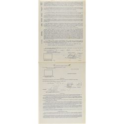 Frank Robinson 1968 Puerto Rico Winter League Signed Player Contract
