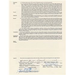 Thurman Munson 1969 New York Yankees Signed Player Contract (Rookie Season)