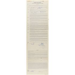 Tony Gwynn 1983 Puerto Rico Winter League Signed Player Contract (Earliest Known)