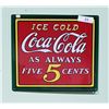 Image 1 : COCA-COLA EMBOSSED TIN SIGN BY ANDE ROONEY, USA
