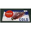 Image 1 : COCA-COLA EMBOSSED TIN SIGN BY ANDE ROONEY, USA