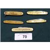 Image 1 : 5 VINTAGE POCKET KNIVES