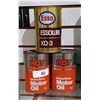 Image 1 : VINTAGE TEXACO & CO-OP OIL QUARTS