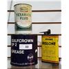 Image 1 : THREE VINTAGE OIL TINS