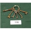 Image 1 : ANTIQUE SKELETON KEYS ON RING