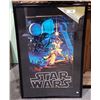 Image 1 : VINTAGE STAR WARS MOVIE POSTER FRAMED