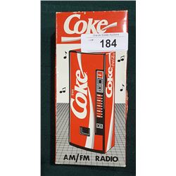 VINTAGE COCA-COLA AM/FM RADIO