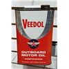 Image 2 : VINTAGE VEEDOL (FLYING A) OUTBOARD MOTOR OIL QUART