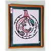 Image 1 : FRAMED ORIGINAL NATIVE INK PAINTING SIGNED