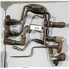 Image 1 : FIVE ANTIQUE HAND DRILLS