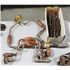 Image 1 : FOUR ANTIQUE HAND DRILLS & BOX OF DRILL BITS