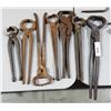 Image 1 : SEVEN ANTIQUE BLACKSMITH/FARRIER HAND TOOLS