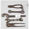 Image 1 : FIVE ANTIQUE WRENCHES