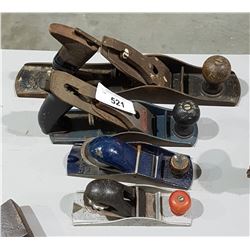 FOUR VINTAGE METALS STANLEY HAND PLANES