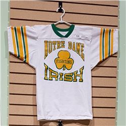 VINTAGE NOTRE DAME FIGHTING IRISH JERSEY ADULT SMALL