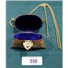 Image 2 : VINTAGE EMBOSSED BRASS/COPPER CLUTCH W/VELVET LINED