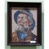 Image 1 : FRAMED NEEDLEPOINT OF FISHERMAN