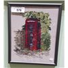 Image 1 : FRAMED NEEDLEPOINT TELEPHONE BOOTH