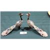Image 1 : PAIR JEWELLED METAL PEACOCKS