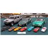 Image 1 : 2 DIE CAST CARS & 7 HOTWHEELS