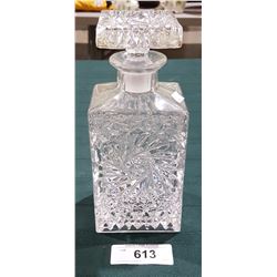 PINWHEEL CRYSTAL WHISKEY DECANTER