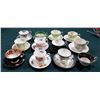 Image 1 : 12 CHINA TEACUPS & SAUCERS
