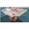 Image 1 : LARGE HAND PAINTED SATIN GLASS BOWL