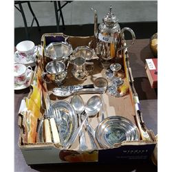 BOX LOT COLLECTIBLE SILVER PLATE