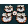 Image 1 : 11 PC VINTAGE MEDICINE HAT POTTERIES DINNER SET