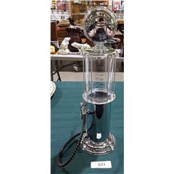 NICKEL PLATED GAS PUMP BEVERAGE DISPENSER