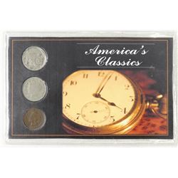 AMERICAS CLASSIC SET 1901 INDIAN HEAD CENT, 1907