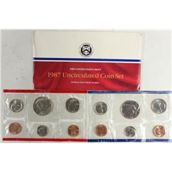 1987 US MINT SET (UNC) P/D (WITH ENVELOPE)
