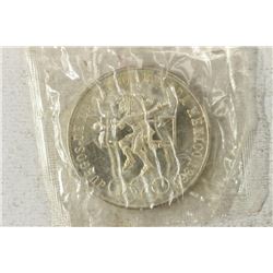 1968 MEXICO OLYMPICS SILVER 25 PESOS BRILLIANT UNC