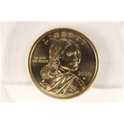2000-D SACAGAWEA DOLLAR ANACS MS67  PL FROM THE