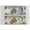 Image 1 : CAYMAN ISLANDS 1974 $1 AND 1991-$5