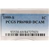 Image 3 : 1999-S LINCOLN CENT PCGS PR69RD DCAM