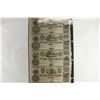 Image 1 : UNCUT SHEET OF 1800'S FRANKLIN SILK COMPANY