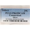 Image 3 : 1999-S SILVER CONNECTICUT QUARTER PCGS PR69 DCAM