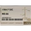 Image 3 : 1984-P KENNEDY HALF DOLLAR NGC MS66