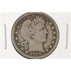 1909 BARBER QUARTER VERY GOOD