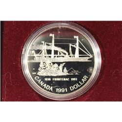 1991 CANADA FRONTENAC PROOF SILVER DOLLAR