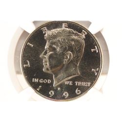 1996-P KENNEDY HALF DOLLAR NGC MS66