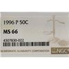 Image 3 : 1996-P KENNEDY HALF DOLLAR NGC MS66