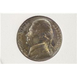 1956 JEFFERSON NICKEL BRILLIANT UNC