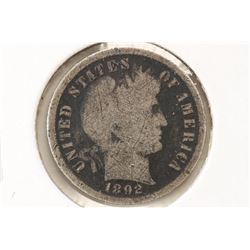 1892 BARBER DIME
