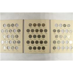 PARTIAL 1962-1996 JEFFERSON NICKEL ALBUM WITH