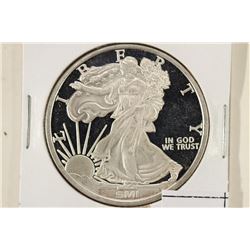 1 TROY OZ .999 FINE SILVER PROOF ROUND SMI