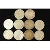 Image 1 : 10 ASSORTED 1957-62 MEXICO .100 SILVER PESOS