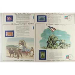 4 ASSORTED MINT UNUSED US POSTAGE WITH INFO