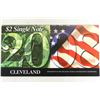 Image 2 : 2008 CLEVELAND $2 SINGLE NOTE 2003-A FRN CRISP UNC
